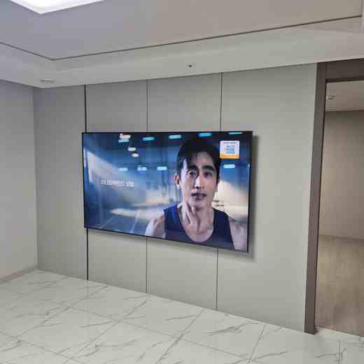 QLED 85인치 화면 하중 확인 무타공 벽걸이TV