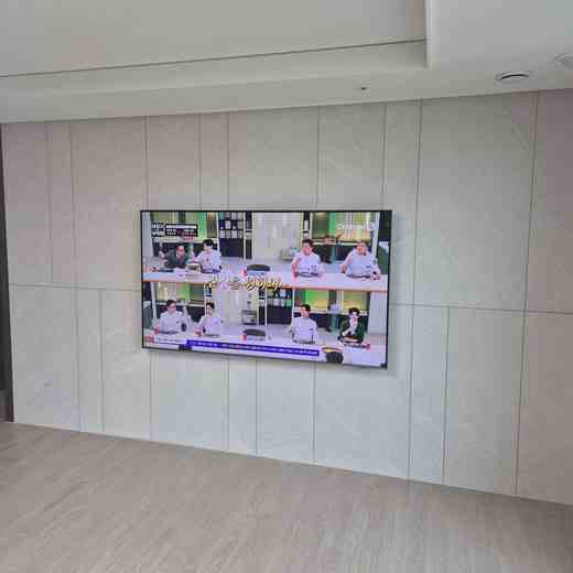 86인치 화면 높이 맞춤 무타공 벽걸이TV