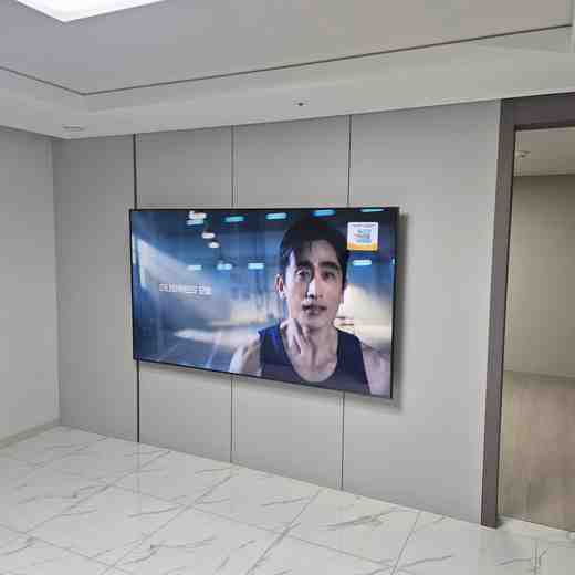 75인치 화면 대형 거치 무타공 벽걸이TV